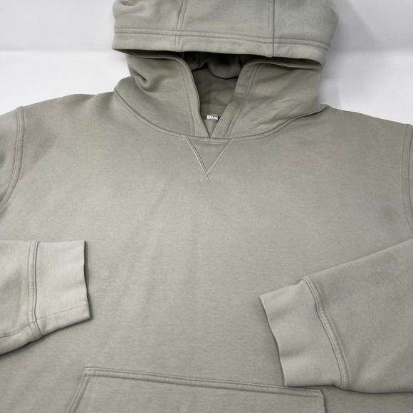 lululemon Tops - Lululemon All Yours Hoodie Fleece Light Sage Green Size 12 Relaxed Fit Pullover